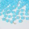 ZW08 ABCai 100pcs 7mm Plating Color Acrylic Flower Charm Beads Tiny Mix Shiny Spacer Bead Jewelry Making Diy Bracelet Material