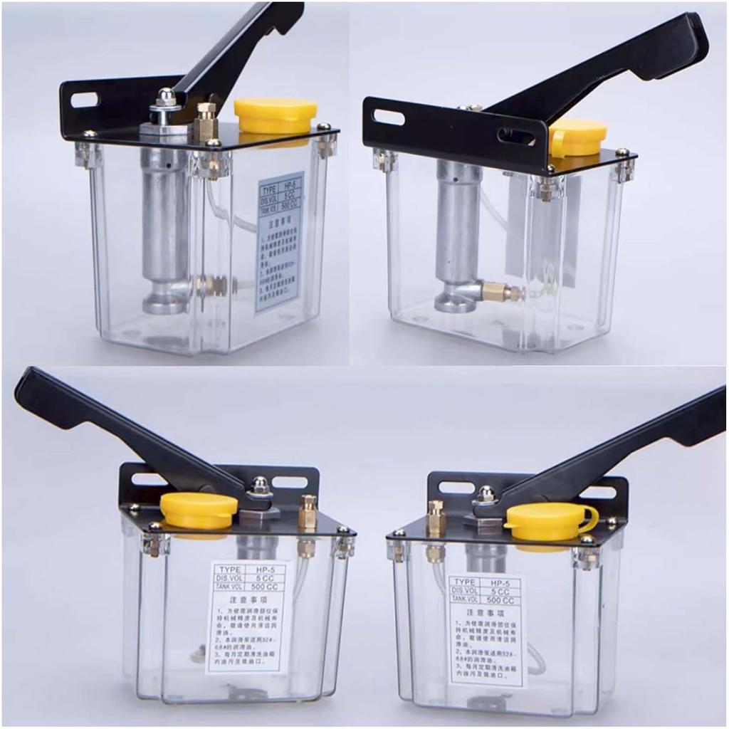 500CC Manual Lubricating Oil Pump, 0.5L Hand CNC Lubrication Pump, Machine Tool Grinder Milling Machine Oil Pump