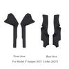 Nappa Leather for Tesla Model Y Juniper 2025 Front Rear Door Sill Pad Door Welcome Pedal Threshold Strip Protective Accessories
