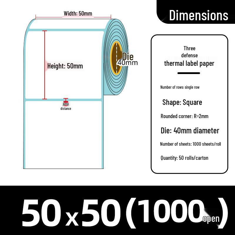 Durable Thermal Barcode Label Stickers - Single/Double/Multiple Rows