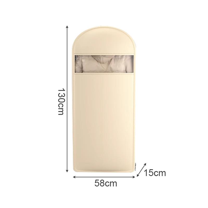 Dust Cover Clothes Bags Space-Saving Compressed Down Jacket Storage Bag Transparent Hanging Dust Cover With Zipper Organizer