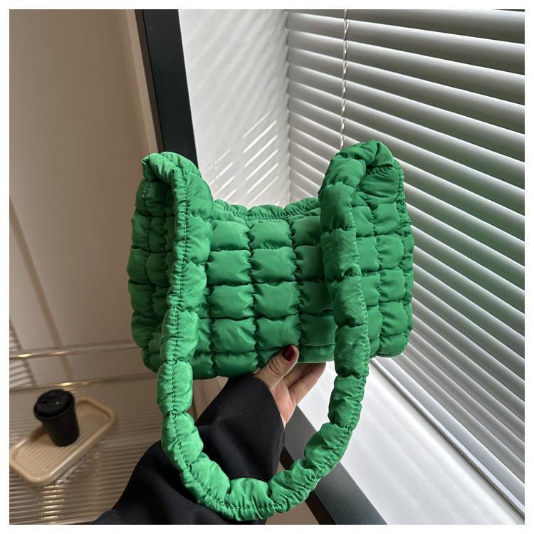 Elegant Solid Color Pleated Women's Handbag For Casual Outfits Available In Multiple Colors