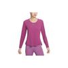 Nike T Shirts Women's Purple Crew Neck Moderate Straight Fit DD0621-653