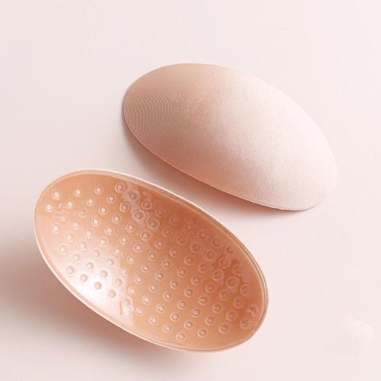 

1 пара подплечников для высоких и низких плеч 3D самоклеящиеся силиконовые противоскользящие губчатые подплечники пуш-ап подплечники устойчивые к поту гладкие изгибы одежда своими руками бежевый