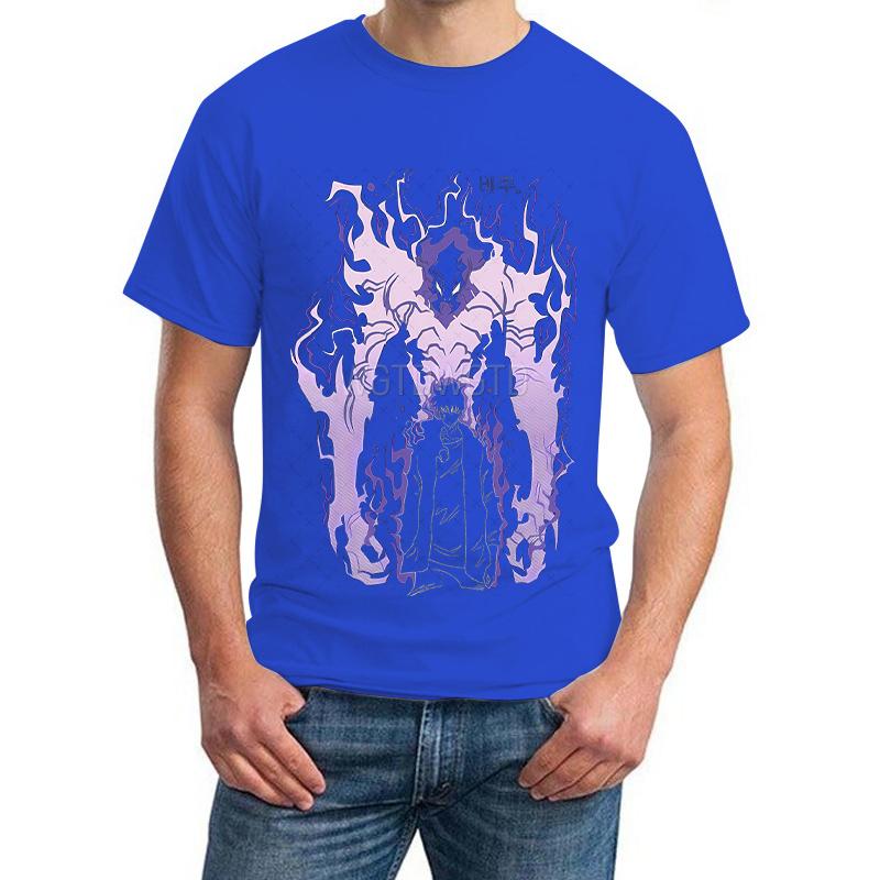 Solo Leveling Anime T-shirt Men Women Harajuku Manga Sung Jin Woo Gothic T Shirt Short Sleeve Crewneck Unisex Streetwear