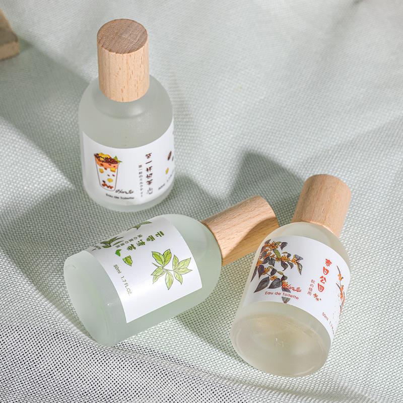 Hanlu Cloud Mist Perfume Men's and Women's White Tea Milk Fragrance Peach Cherry Blossom Fresh Light Fragrance Lasting Niche