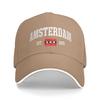 Cappellino da baseball unisex con bandiera di Amsterdam Est   Sole dei Paesi Bassi Estate Unisex Unisex Cappellino Trucker Personalizzato Vendita all'ingrosso Sportivo Snapback