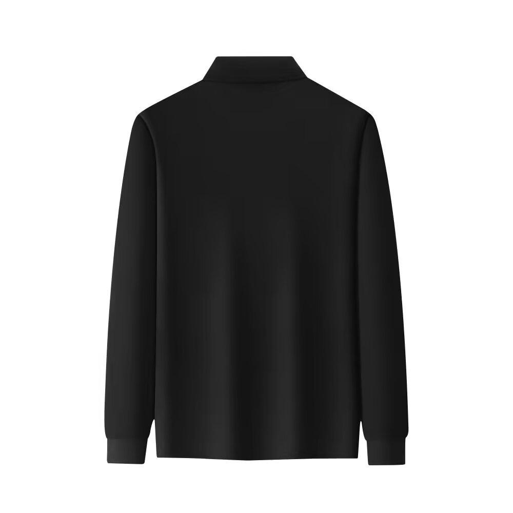 Men's Retro Long Sleeve Polo Shirt - Trendy Harajuku Style, Loose Fit Autumn Top with Turn-down Collar