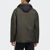 adidas U1 Warme Winddichte Packbare Kapuzenjacke Herren Oberbekleidung Dunkel-Erde-Grau FJ0258