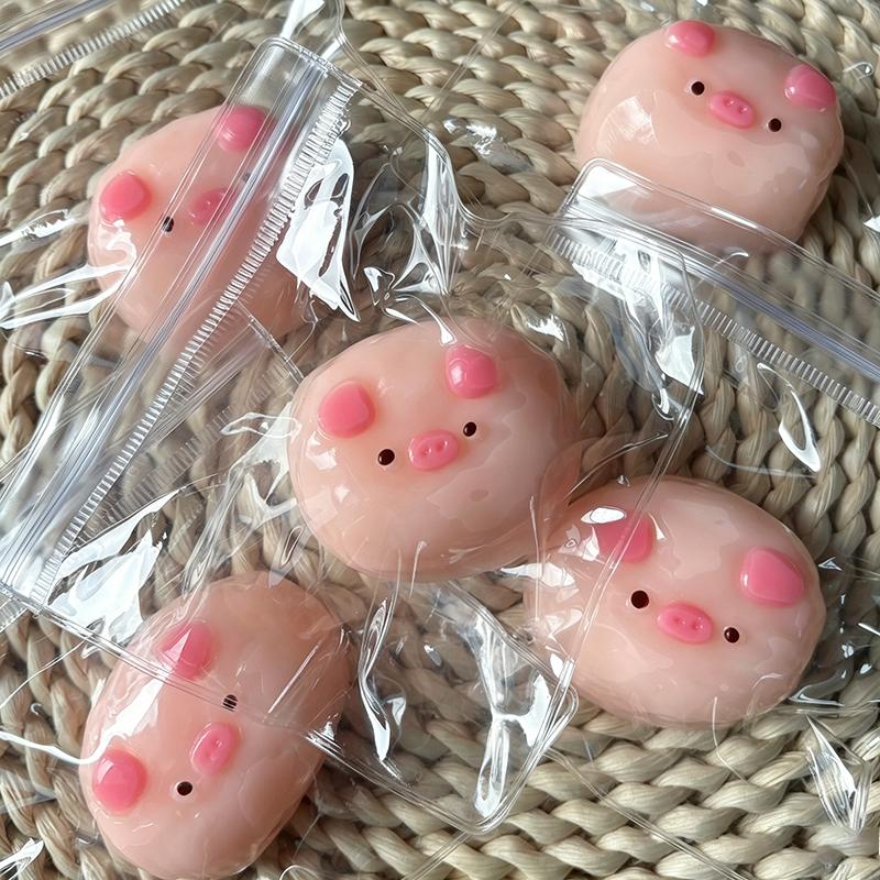 Squishy Pink Pig Stress Relief Toy For  Fidget Therapy Sensory Soothing
