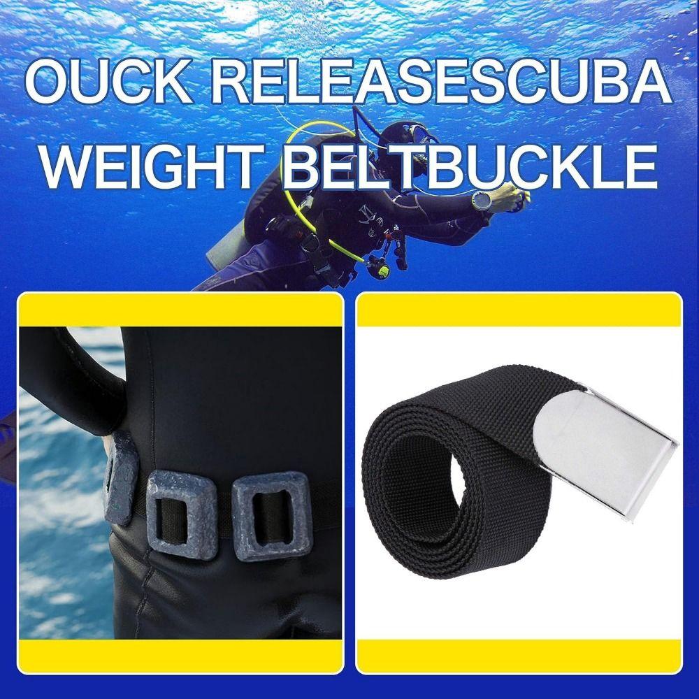 Adjustable Quick Release Buckle Nylon Diving Snorkeling Belt New Freediving Spearfishing Belt