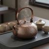 Handmade Copper Kettle Hand-Wrought Hammered Beverage Retro Design