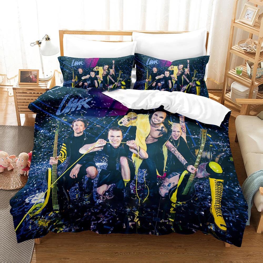 Popular The Rasmus Bedding Set Single Twin Full Queen King Size Duvetcover Adult Boys Bedroom Anime Bed Sheet Set