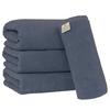 Towel Laboratory Blue Bath Set of JapanTechnology [Spongy Touch] #033 Towels, 4, Soft, Medium-Weight, High-Volumn Absorbency, Durable, 100% Cotton,