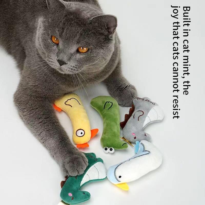 Katzenminze, Haustierspielzeug, Katzenzubehör für süße Katzenspielzeug, Welpen, Kätzchen, Zähneknirschen, Katze, Plüsch, Daumenkissen, schützt den Mund, Haustierzubehör