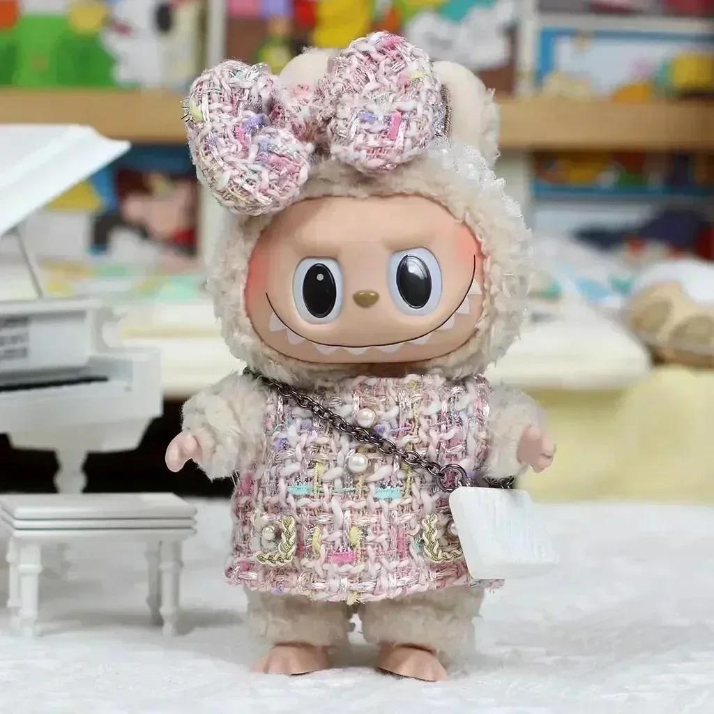 17cm Ubrania dla Lalek Labubu Strój Akcesoria dla Korea Kpop Exo Labubu Idol V1 V2 Spódnica Sweter Odzież Prezent