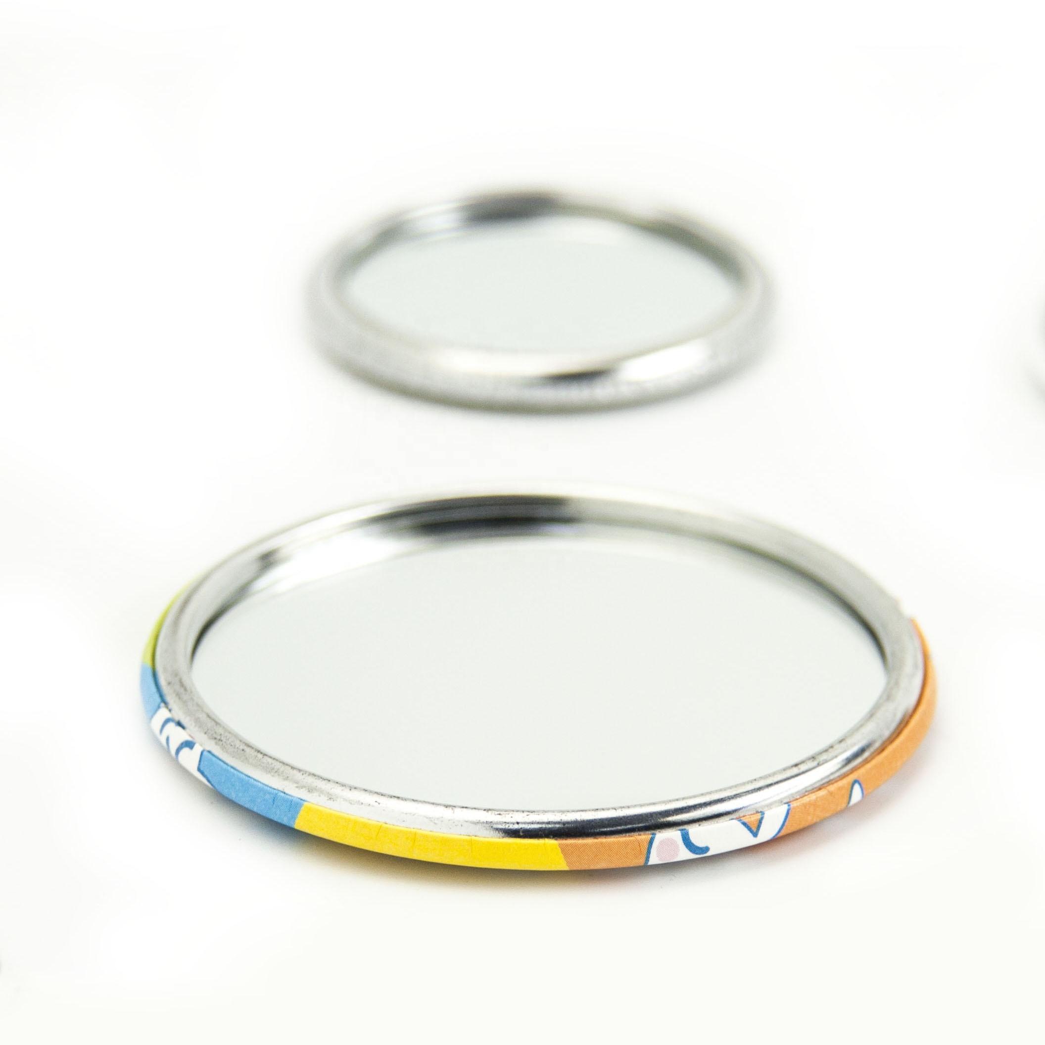 High Quality Round 90mm DIY Cosmetic Mirror Pocket Mirror Makeup Mirror Badge 90mm