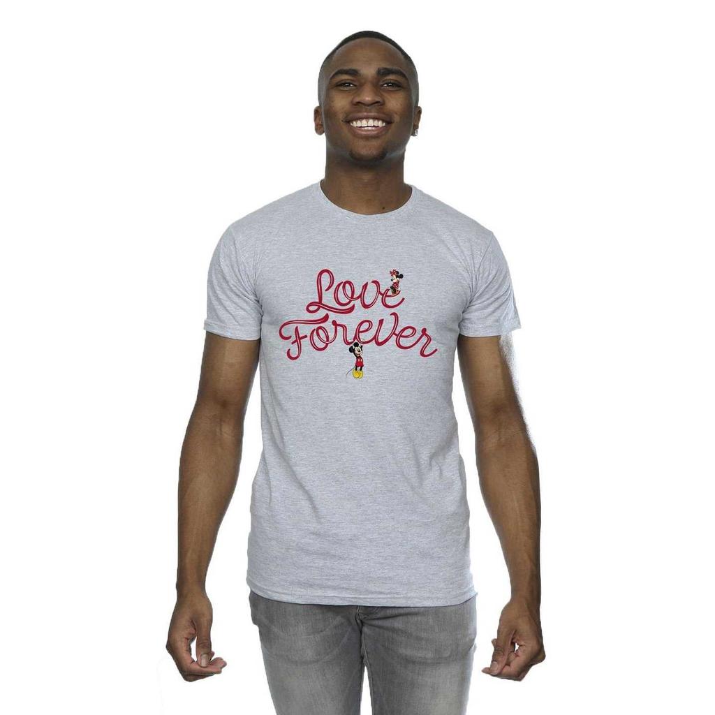 Disney Mens Mickey Mouse Love Forever T-Shirt