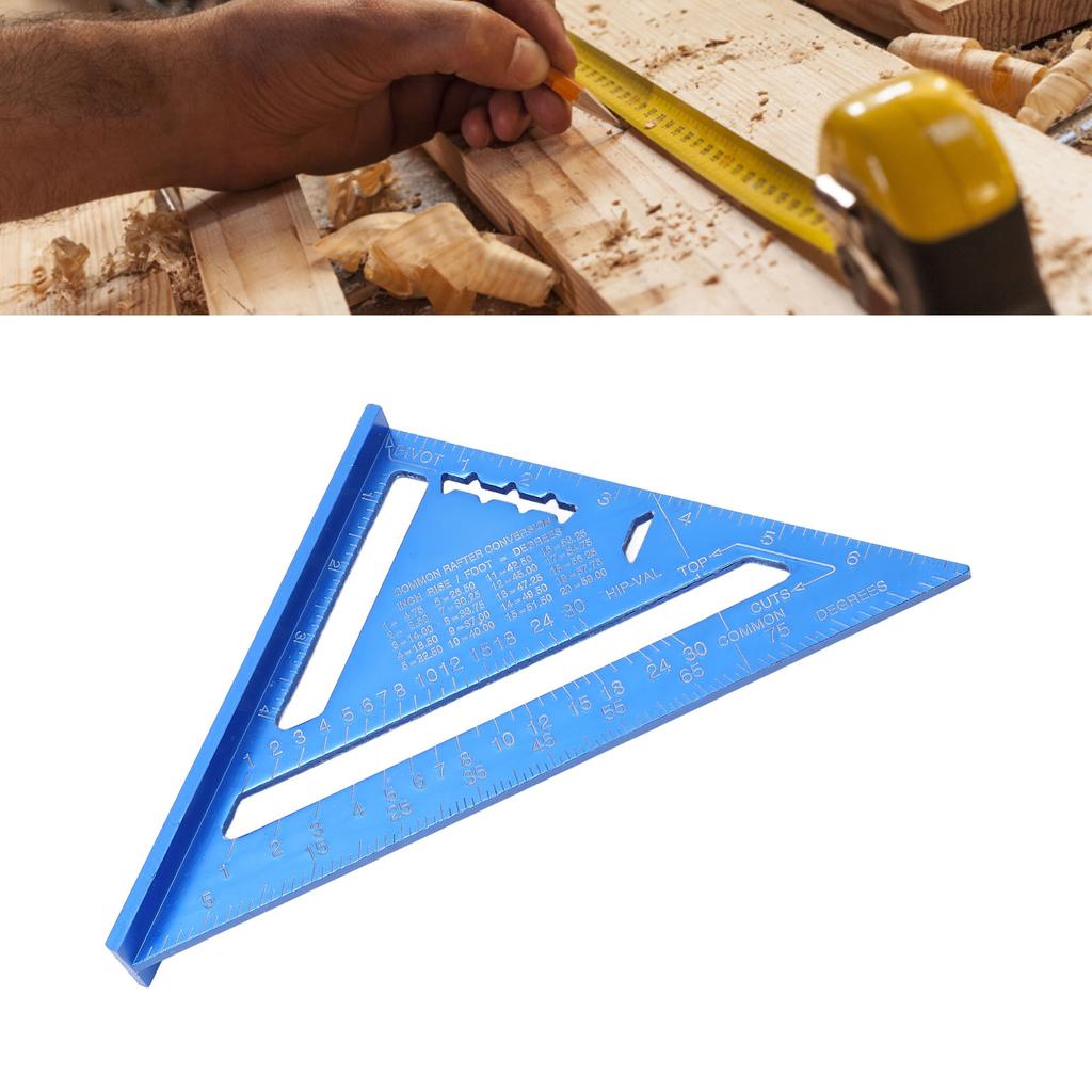 Carpentry   Ruler Aluminum Alloy with   and   Scales   Ruler Protractor for Engineer Carpenter