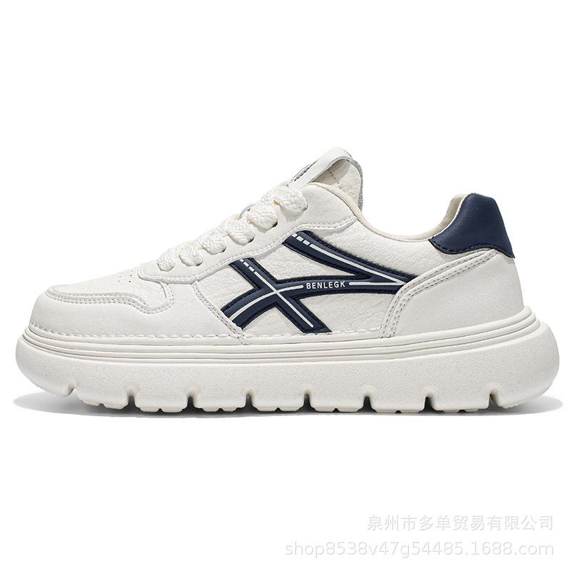Retro high-quality thick-soled spring four new lightweight breathable casual shoes comfortable soft-soled sports board shoes 39