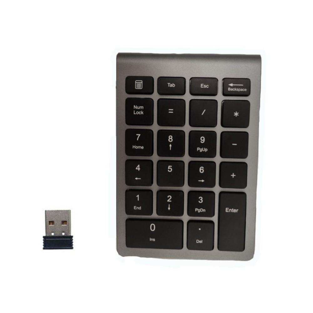 22 Keys Mini Digital Keypad USB 2.4G Digital Numpad Number Pad  For Windows