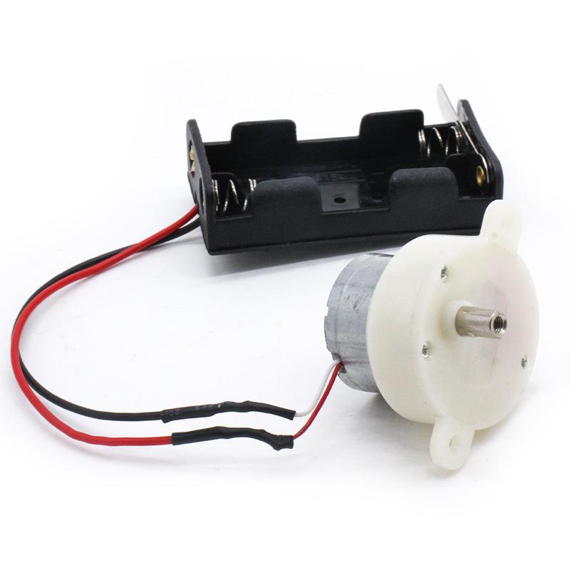 Mini DIY Electronic Motor Circuit Models Kit 130 16500 RPM Motor Black White for Electronic Enthusiast Beginner Practice Kits