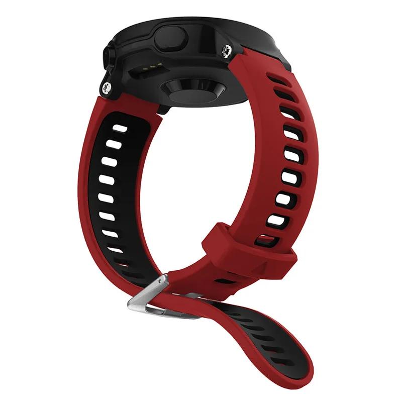 Classic 1pc Two-color Silicone Sports Leisure Watch Band for Garmin Forerunner 220/ 230/ 235/ 735xt Series Smartwatch Accessories