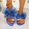 Mode Damen Sommer Mode Schleifen Slipper Flacher Absatz Strandschuhe Große Größe Leichte Flip-Flops Bequeme Sandalen Sandalias De Mujer