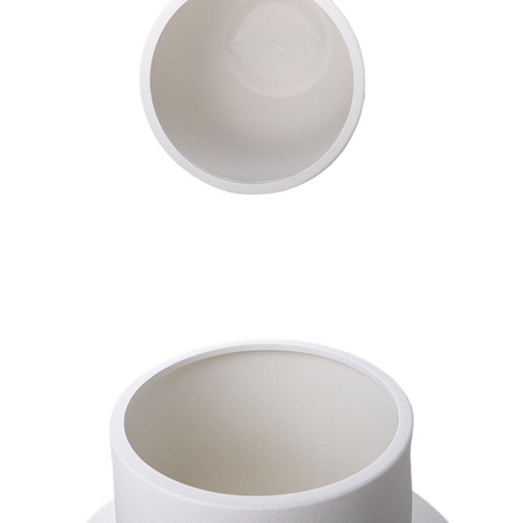 Zhihuiju Minimalist Large Round Resin Plant Pot for Indoor & Outdoor Use