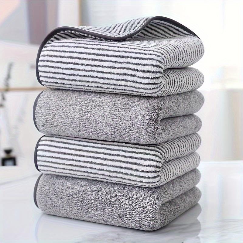 1 adet Bambu El Havlusu Emici ve Hızlı Kuruyan Süper Yumuşak Cilt Dostu Banyo Havlusu Ev Banyo İçin 35x75cm