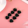 Korean Style Velvet Heart Earrings - Popular Love Heart Design