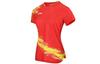 Li Ning Table Tennis Clothing Women's Total Cherry Red V Neck Moderate AAYR358-1