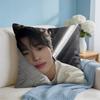 BByeon WWooseok Korea Cushion Cover Square Pillow Bedroom Sofa Leisure Comfort Living Room Home Decoration X