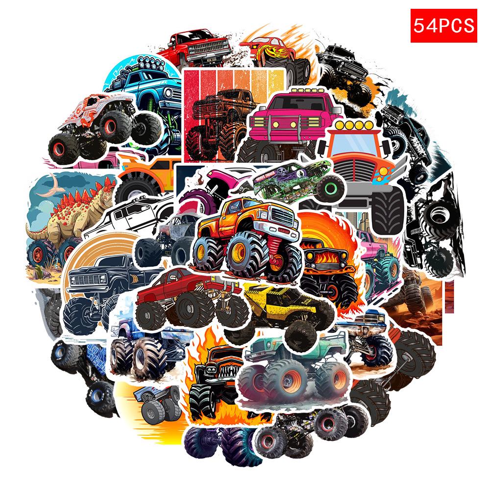 

54 Large Waterproof Graffiti Stickers for Cars, Suitcases, Skateboards, and Water Bottles