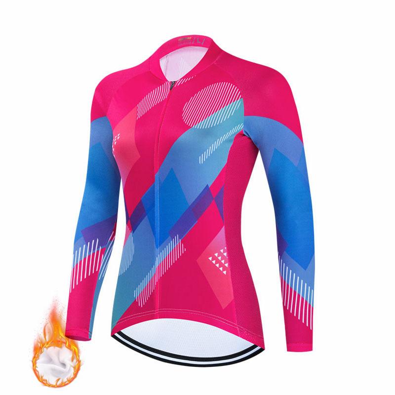 2026 Salexo Winter Cycling Clothing Women New Thermal Fleece Cycling Jersey Set Bike Jersey MTB Bicycle Clothes Ropa Maillot Ciclismo