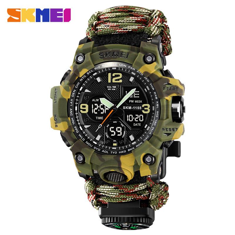 Men's waterproof electronic watch multi-function oversized double display electronic watch outdoor sports watch men