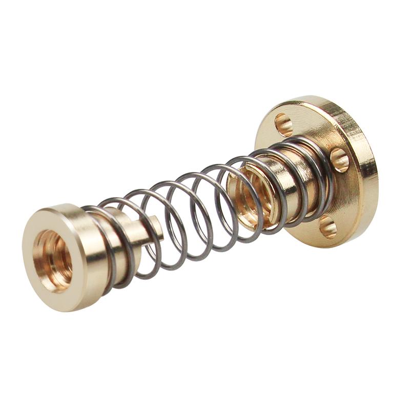 1/2/4pcs Anti-Backlash Nut TR8 Trapezoidal Lead Screw, 8mm Shaft Pitch 2mm 2/4mm Lead Linear Drive 3D Printing Components