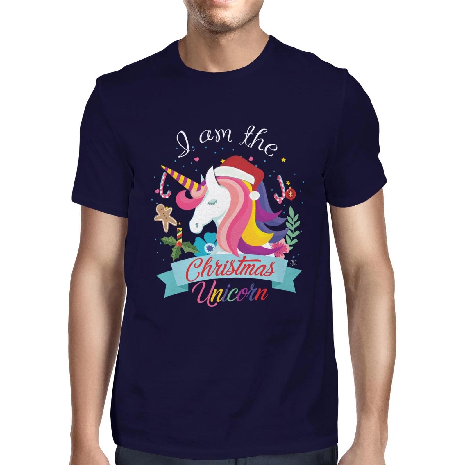 1Tee Mens I m the Christmas Unicorn T-Shirt XXXXL