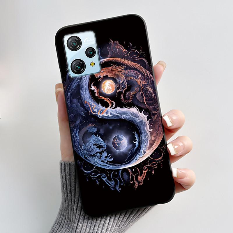 For Blackview A53 Case Blackview A53 Pro Back Cover Luxury Cute Love Rabbit Funny Black TPU Soft Silicone Protective Phone Case
