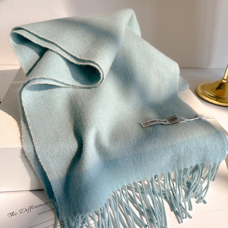 Korean 111 Fashion Versatile Color Matching Scarf Women's Versatile Unisex Couples Autumn and Winter Warm Scarf