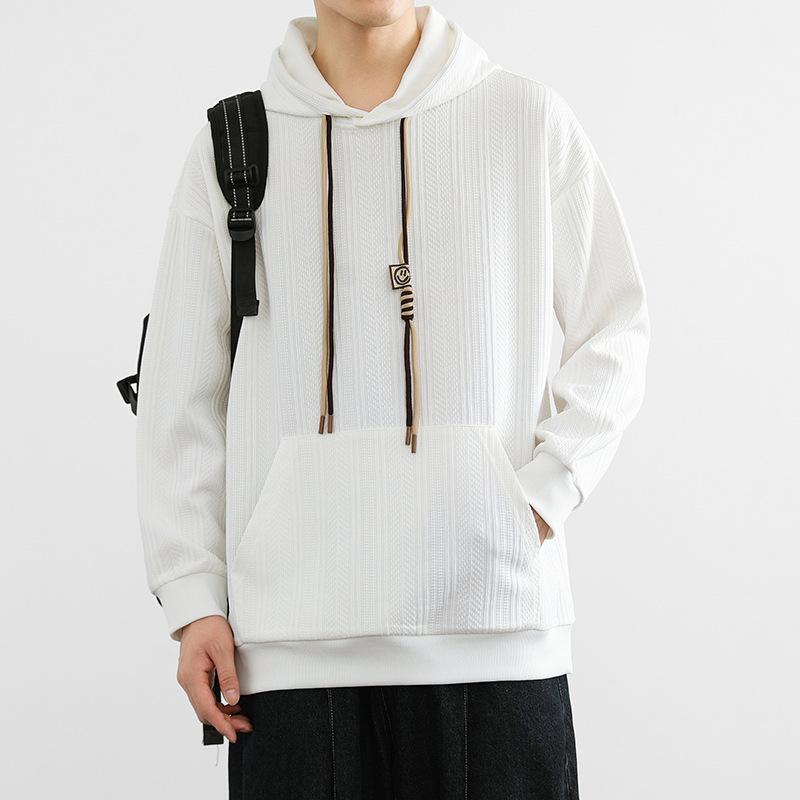 Hooded Sweater Men'S Trendy Brand Spring And Autumn Pullover Long Sleeves On Clothes Outside Loose Casual Sweater Men'S