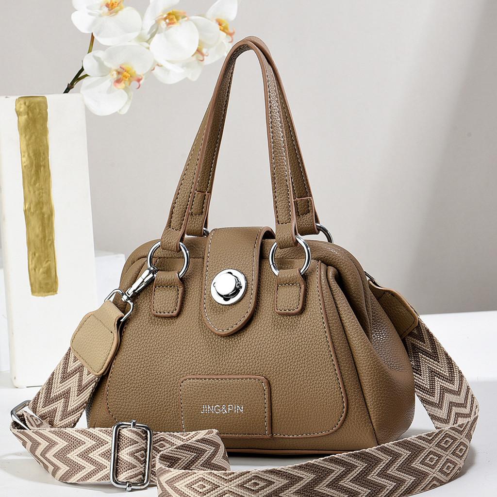 Chic And Versatile Macaron Handheld Bag Fashionable Shoulder Bag Ideal For Daily Use коричневый