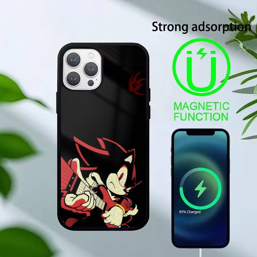 

G-Shadow the Hedgehog Phone Case For iPhone17,16,15,14,13 Plus,Pro Max Magnetic For Magsafe Wireless Charging iphone16e