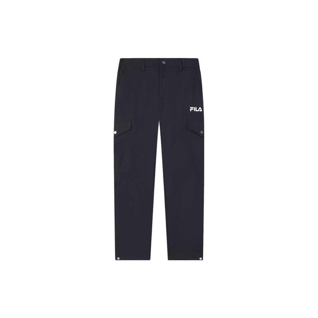 Fila Letter Logo Printed Woven Casual Pants Men Pants Legendary-Blue F11M349801F-NV