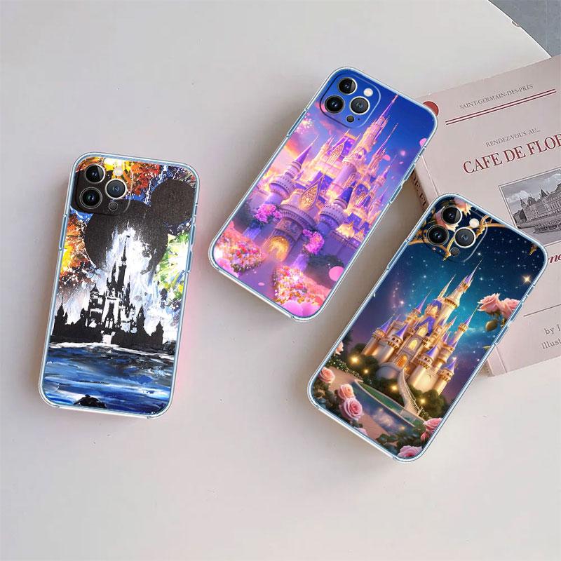 Disney Castle World Transparent Phone Case for Motorola Moto E22I E22S E22 E32 E40 E7 E7I G Plus Power Play Stylus G22 G14