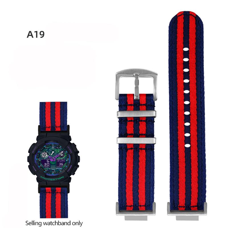 Nylonowy Pasek do Zegarka Canvas Dla GSHOCK Casio DW5600 DW-5600 GA110 GA100 GA120 GM2100 GA2100 GA2110 Zmodyfikowany Pasek Sportowy Pasek