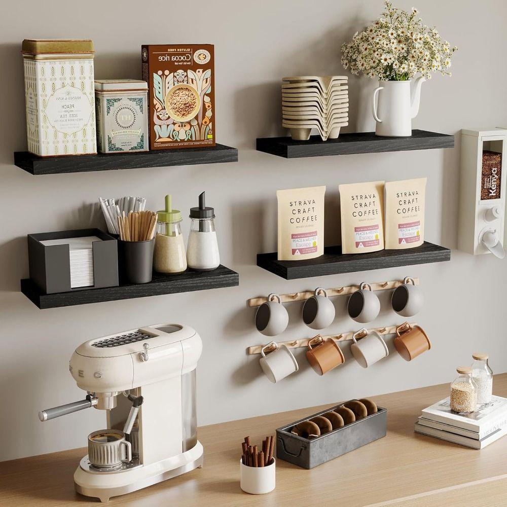 1pc Deeper Storage Shelf Wooden Bathroom Shelves Floating Shelves  for Living Room Bedroom Kitchen