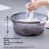 CHAHUA Face And Hair Washing Basin, Baby Bathing Basin, Plastic Basin for Laundry, Large Water Basin 35cm