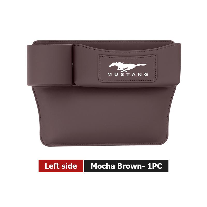 YYQO6 Leather Car Seat Gap Water Cup Holder Box Storage Bag For Ford Escape Ecosport Fusion Explorer Expedition Taurus