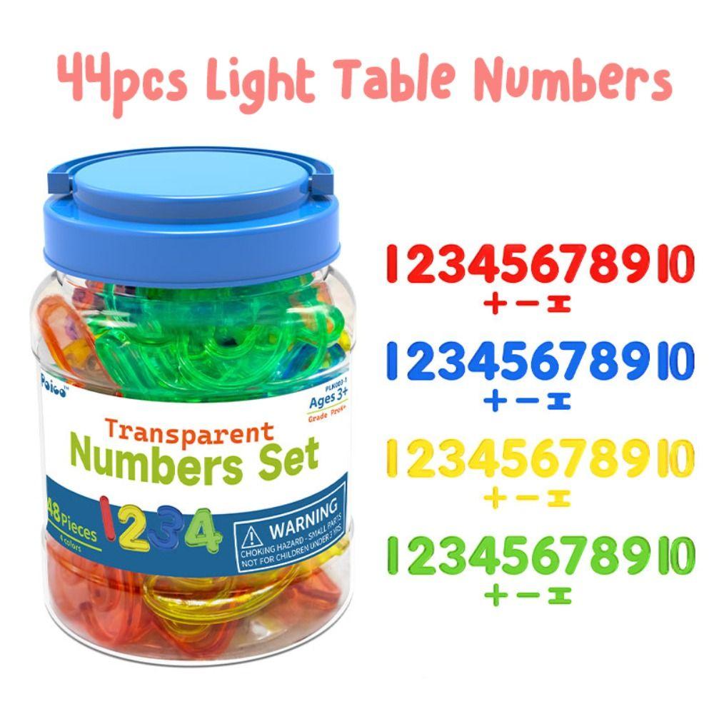 Shapes Montessori Light Table Toys Numbers Sensory Board Learning Toy  Kids Learning